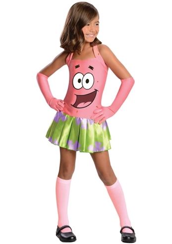 Kids Spongebob Squarepants Patrick Star Girls Costume ...