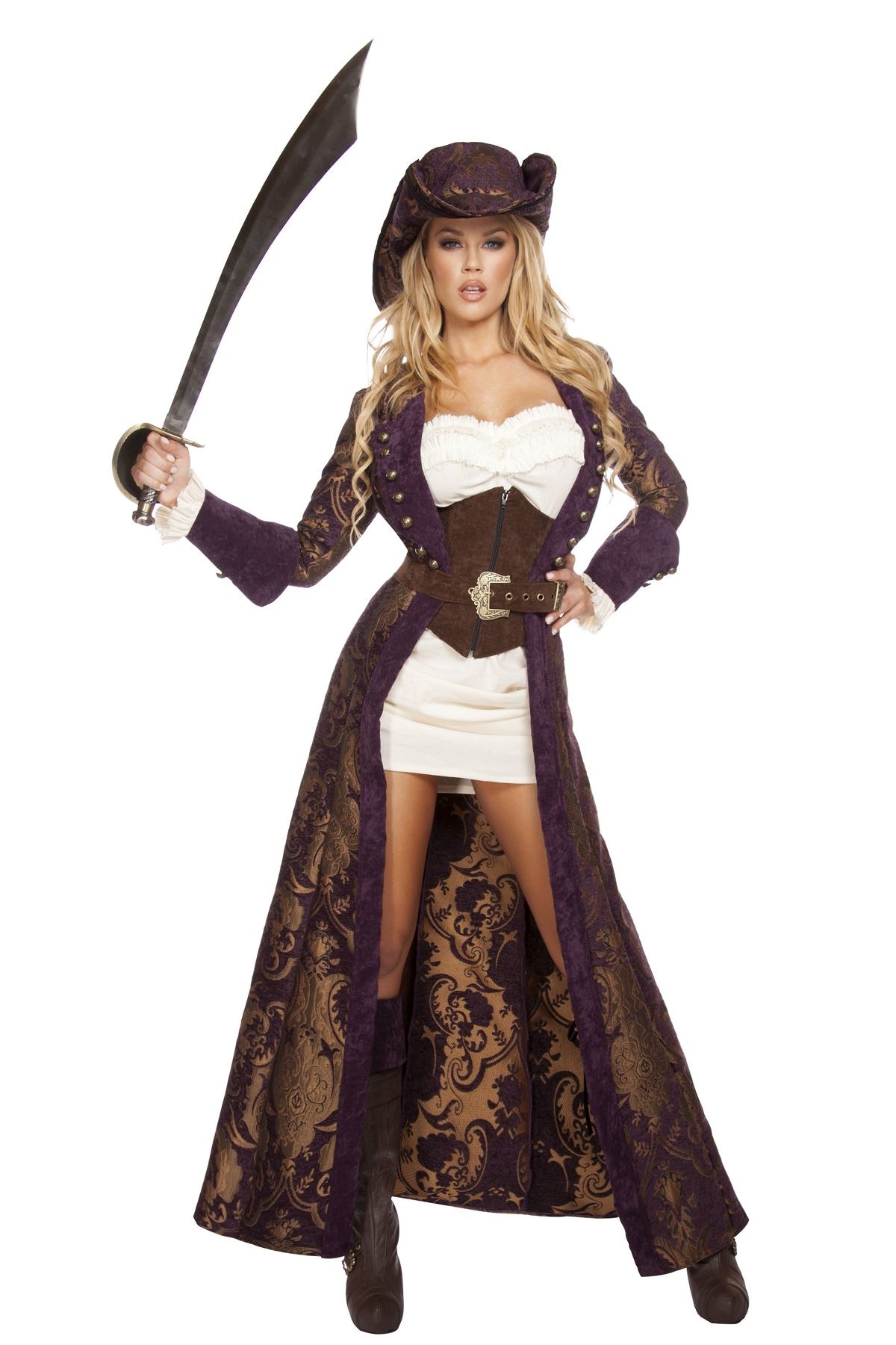 Adult Decadent Pirate Diva Woman Deluxe Costume 22999 The Costume Land 8284