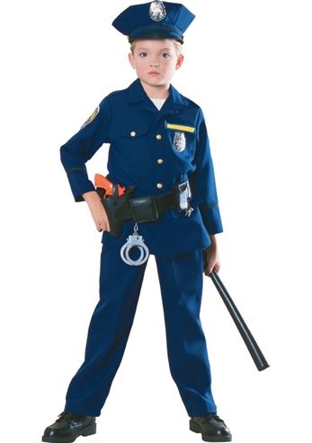 Police Officer Boys Cop Halloween Sheriff Costume Hat Jacket Pants ...