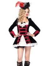 Charming Pirate Captain Woman Costume