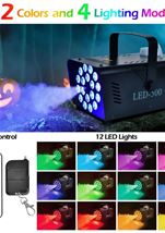 All ages High Power Halloween Fog Machine with 18 Led Lights