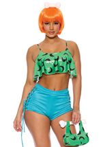 Adult Pebble Pin Up Cartoon Character Women Costume