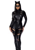 Adult Distressed Feline Comic Women Costume