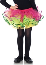 Enchanted Sequin Trimmed Girls Rainbow Tutu