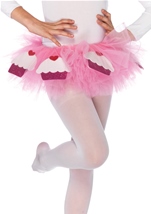 Cupcake Pink Satin Bow Accent Kids Tutu