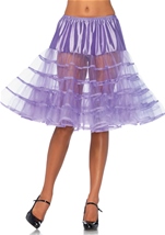 knee Length Petticoat Skirt Lavender