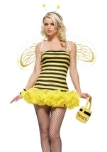 Ruffled Bumble Bee Tube Dress