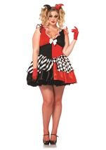 Plus Court Jester Women Hottie Costume