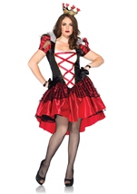 Plus Royal Red Queen Women Costume