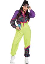 Adult Totally 80s Women Retro Tracksuit Costume