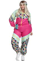 Plus Size 80s Tracksuit Women Costume