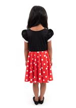 Kids Retro Polka Dot Twirl Girls Dress