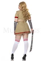 Adult Plus Size Robotic Doll Killer Women Costume