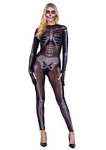 Sparkling Skeleton Women Costume