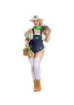 Adult Country Charm Plus Size Women Farmer Outfit