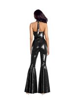 Adult Disco Queen Black Glitter Women Costume