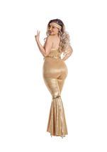 Adult Plus Disco Gold Women 80s Costume