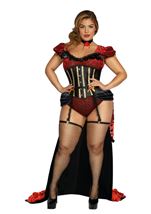 Adult Plus Saloon Girl Women Costume