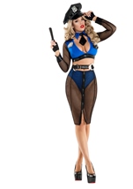 Naughty Net Cop Woman Costume