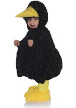 Kids Black Crow Belly Babies Costume