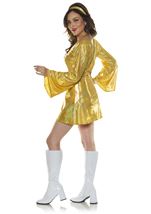 Adult Disco 70s Gold Women Costume