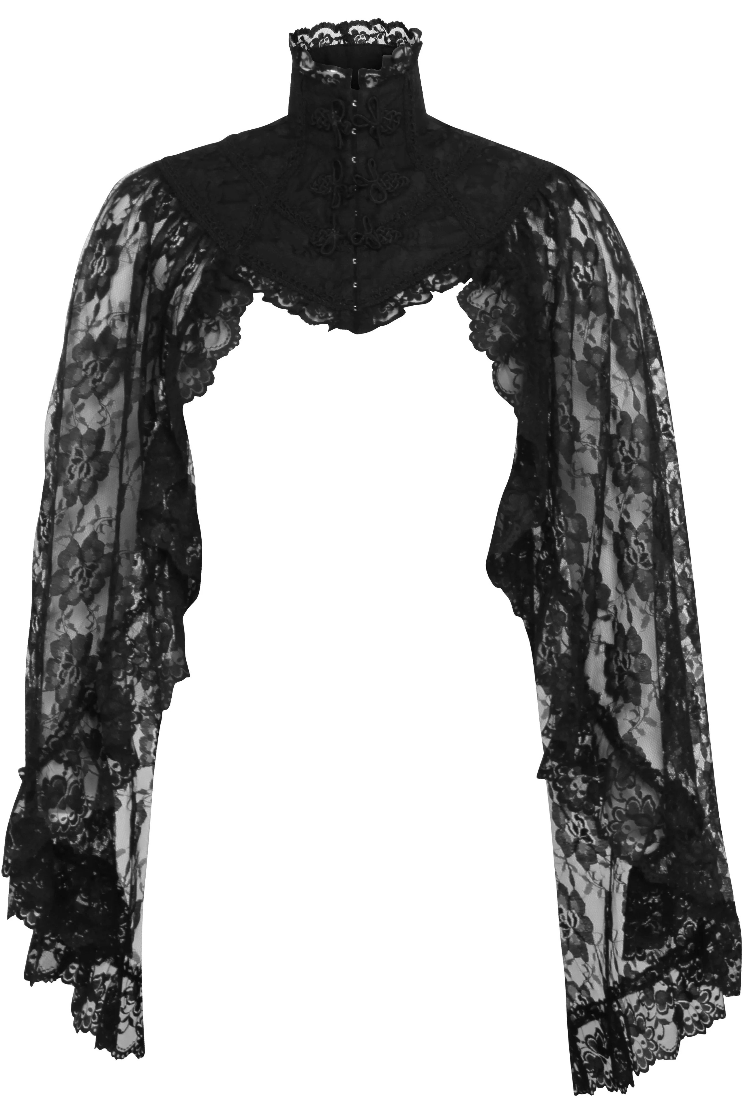 Adult Black Lace Sleeved Bolero Women Jacket