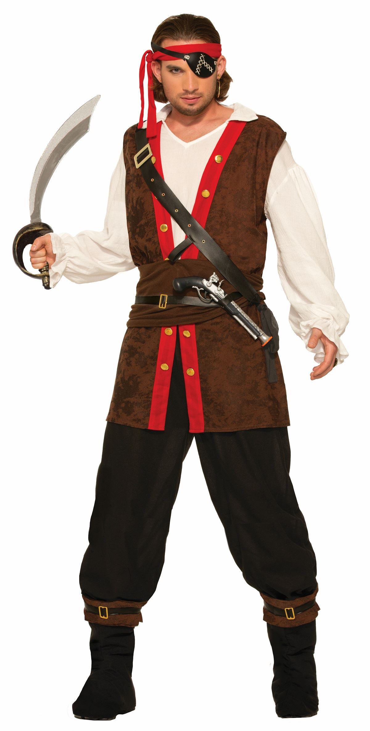 Adult Bucaneer Of The Seas Men Pirate Costume | $53.99 | The Costume Land