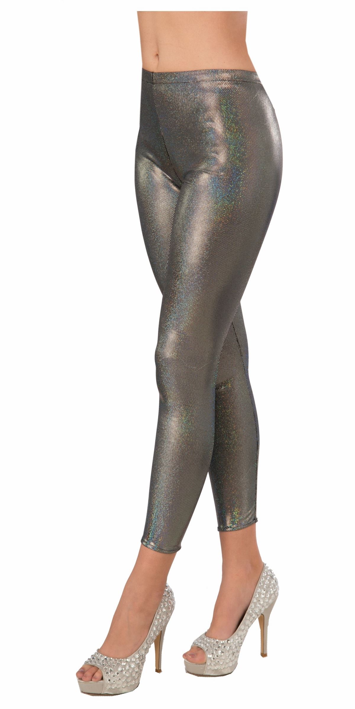 Womens Metallic Shiny Leggings Wet Look Stretchy Pants for Dance Party Club  | eBay