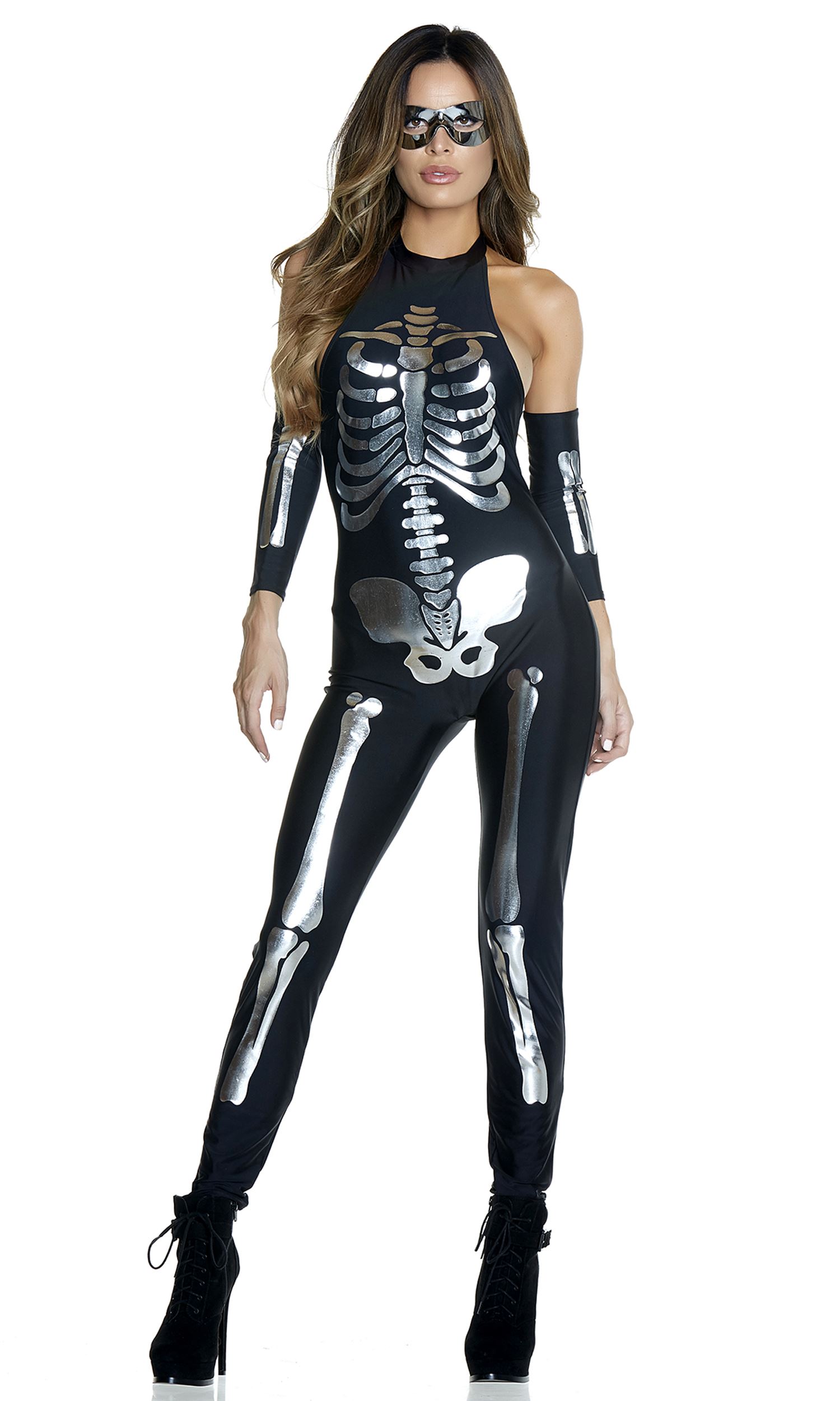 Adult Opulent Outline Skeleton Women Costume | $29.99 | The Costume Land