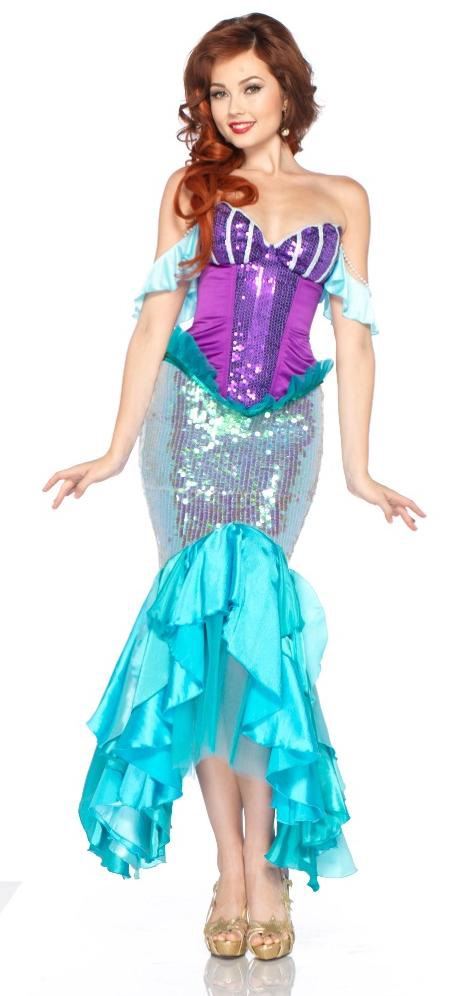Adult Ariel Blue Dress Costume - Disney Princess