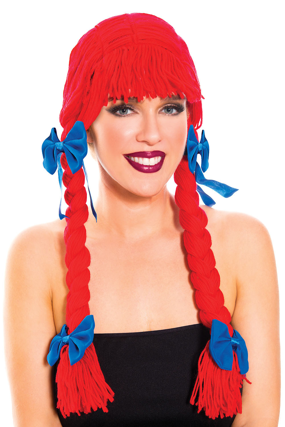 Costume Wig - Red Yarn / Raggedy Doll Wig - NOVELTY WIGS GOTHIC