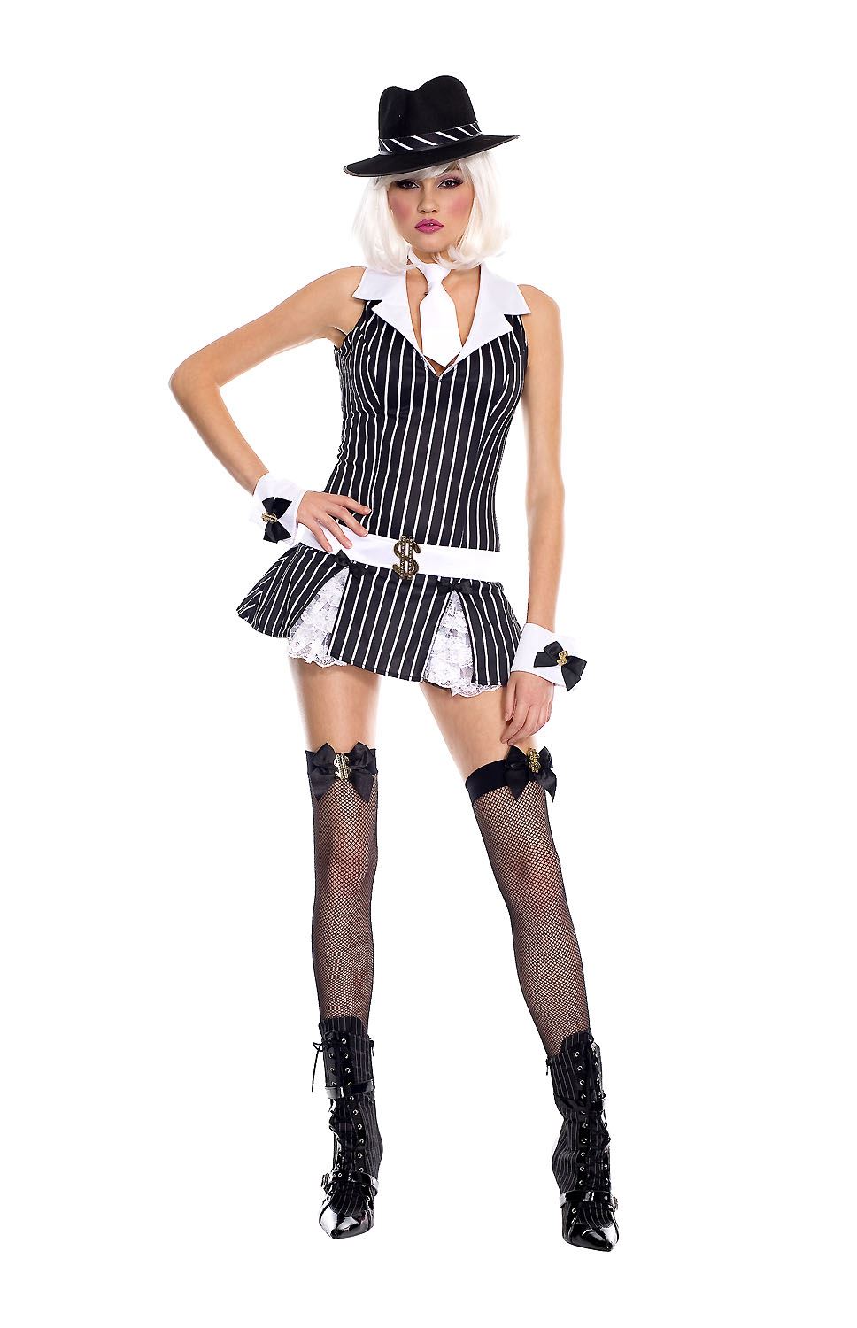 Adult Gangster Woman Costume With Hat | $25.99 | The Costume Land