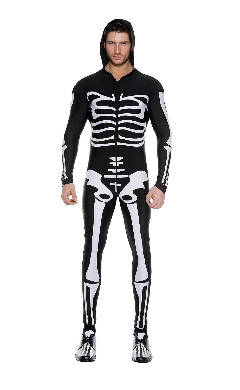Skeleton Bodysuit Costume- Men- SPOOKTACULAR